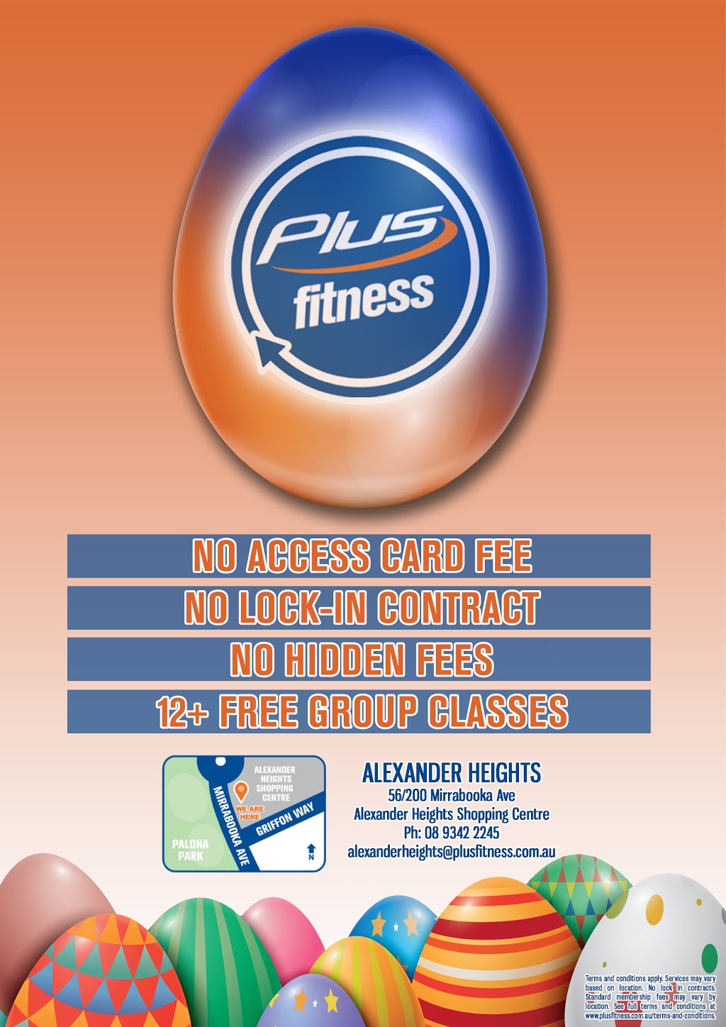 Plus Fitness 24/7 Alexander Heights | gym | 56/200 Mirrabooka Ave, Alexander Heights WA 6064, Australia | 0893422245 OR +61 8 9342 2245