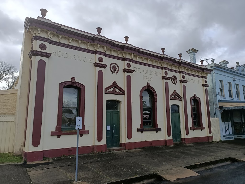 Lancefield Mechanics Institute |  | Corner of High Street and The Crescent, 3435 High St, Lancefield VIC 3435, Australia | 0437313564 OR +61 437 313 564