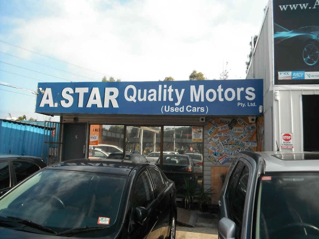 A.Star Quality Motors Pty Ltd | car dealer | 5 Elizabeth St, Coburg VIC 3058, Australia | 0390779554 OR +61 3 9077 9554