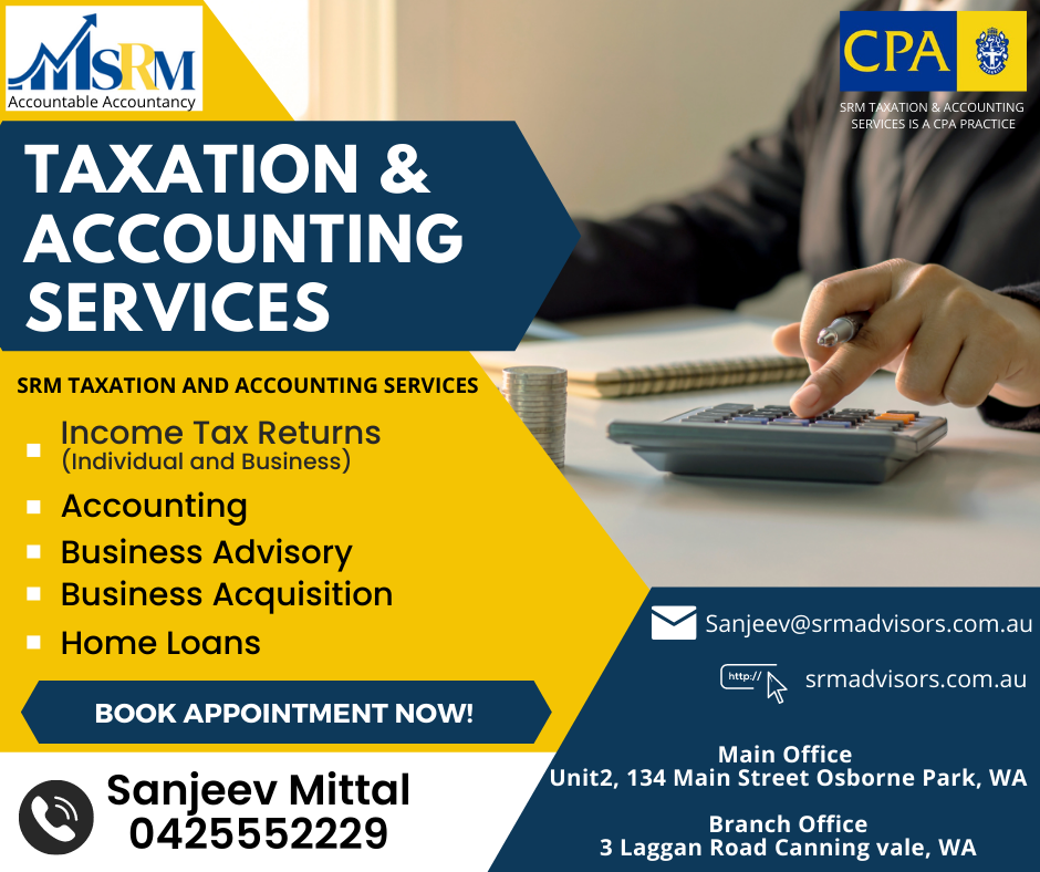 SRM Taxation And Accounting Services Canning Vale | 3 Laggan Rd, Canning Vale WA 6155, Australia | Phone: 0425 552 229