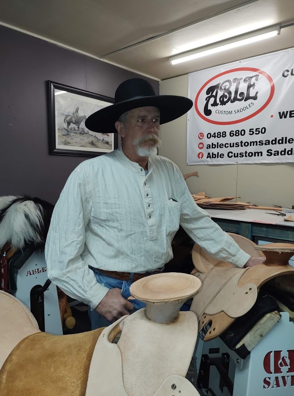 Able Custom Saddles | 12 Cassidy St, Bell QLD 4408, Australia | Phone: 0488 680 550