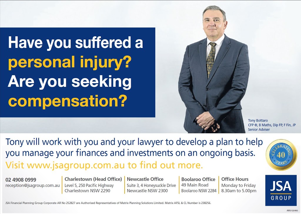 JSA Group - Financial Services | 250 Pacific Hwy, Charlestown NSW 2290, Australia | Phone: (02) 4908 0999