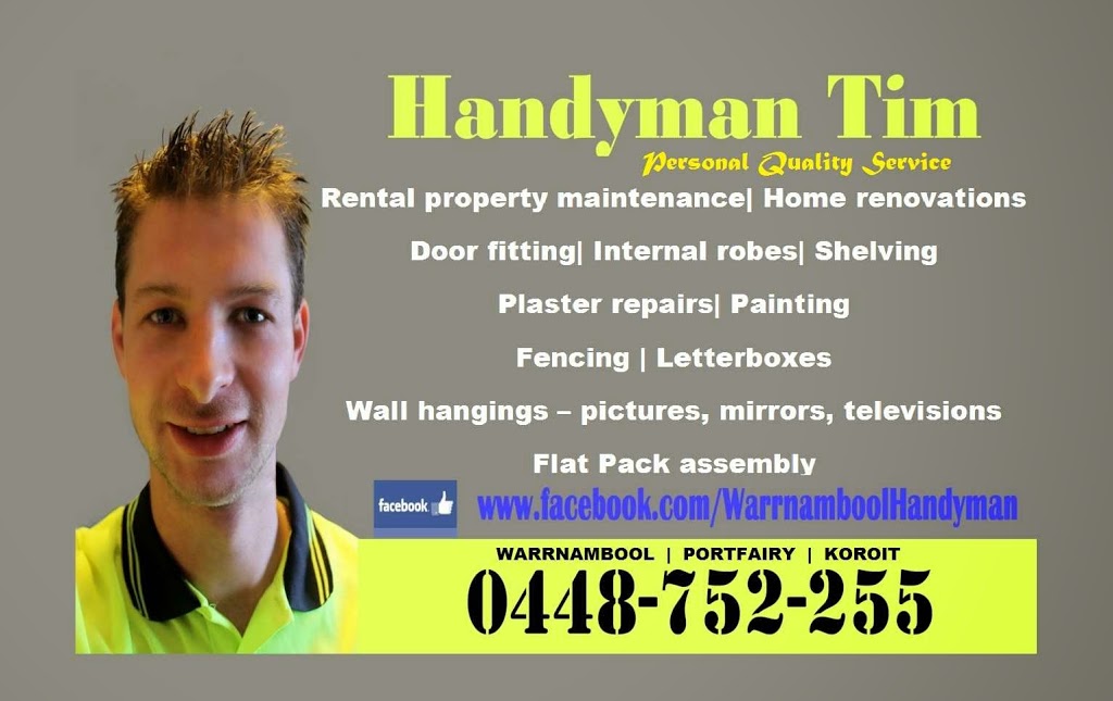 Handyman Tim | painter | 2/73 Coulstock St, Warrnambool VIC 3280, Australia | 0448752255 OR +61 448 752 255