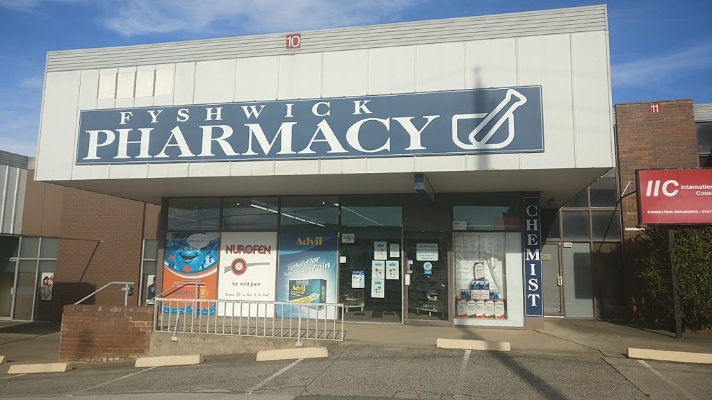Fyshwick Pharmacy | pharmacy | 10 Gladstone St, Fyshwick ACT 2609, Australia | 0262804074 OR +61 2 6280 4074