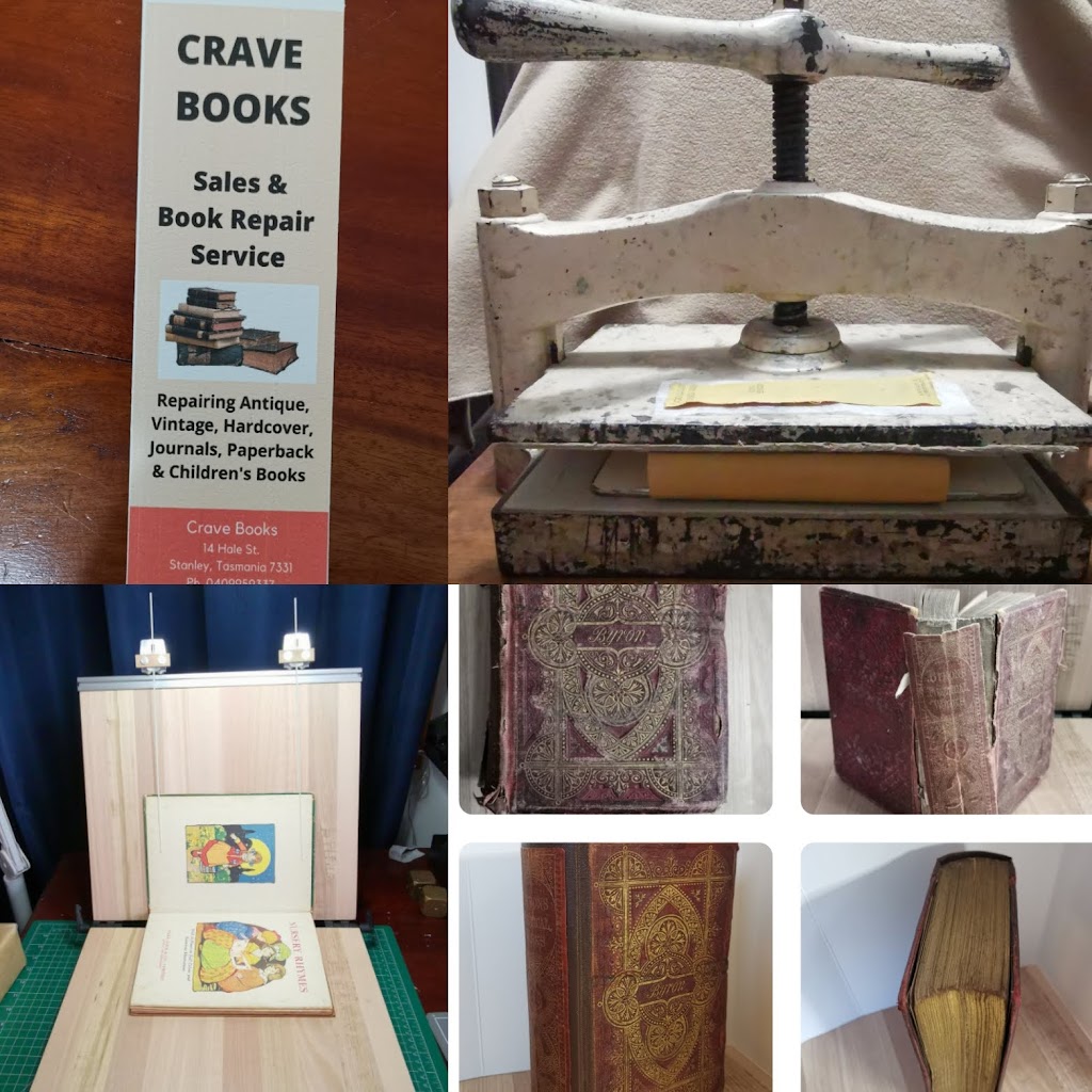 Crave Books Tasmania: Repair Service | 14 Hale St, Stanley TAS 7331, Australia | Phone: 0409 959 337