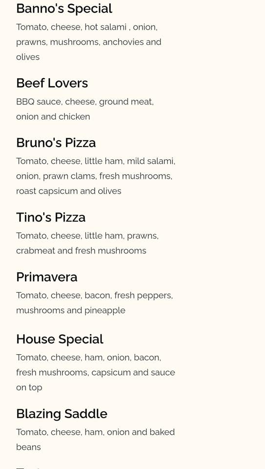 Brunos Pizza and Pasta | 124 Clyde Rd, Bannockburn VIC 3331, Australia | Phone: 0428 334 073