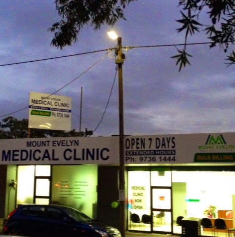 Mount Evelyn Medical Clinic | health | 9-11 Wray Cres, Mount Evelyn VIC 3796, Australia | 0397361444 OR +61 3 9736 1444
