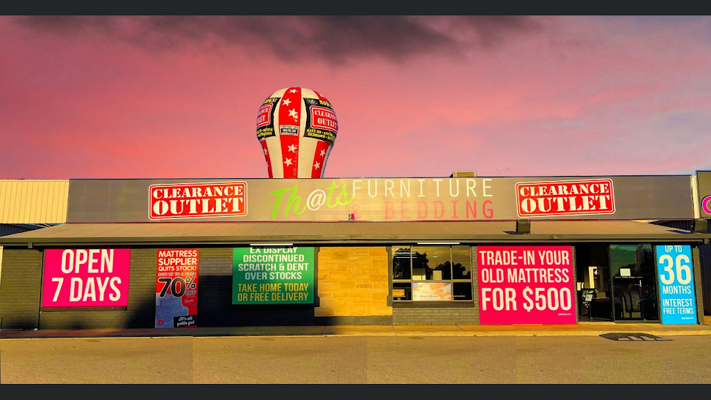 Thats Furniture & Bedding Clearance Outlet | furniture store | 9 Gale Rd, Evanston South SA 5116, Australia | 0447710269 OR +61 447 710 269