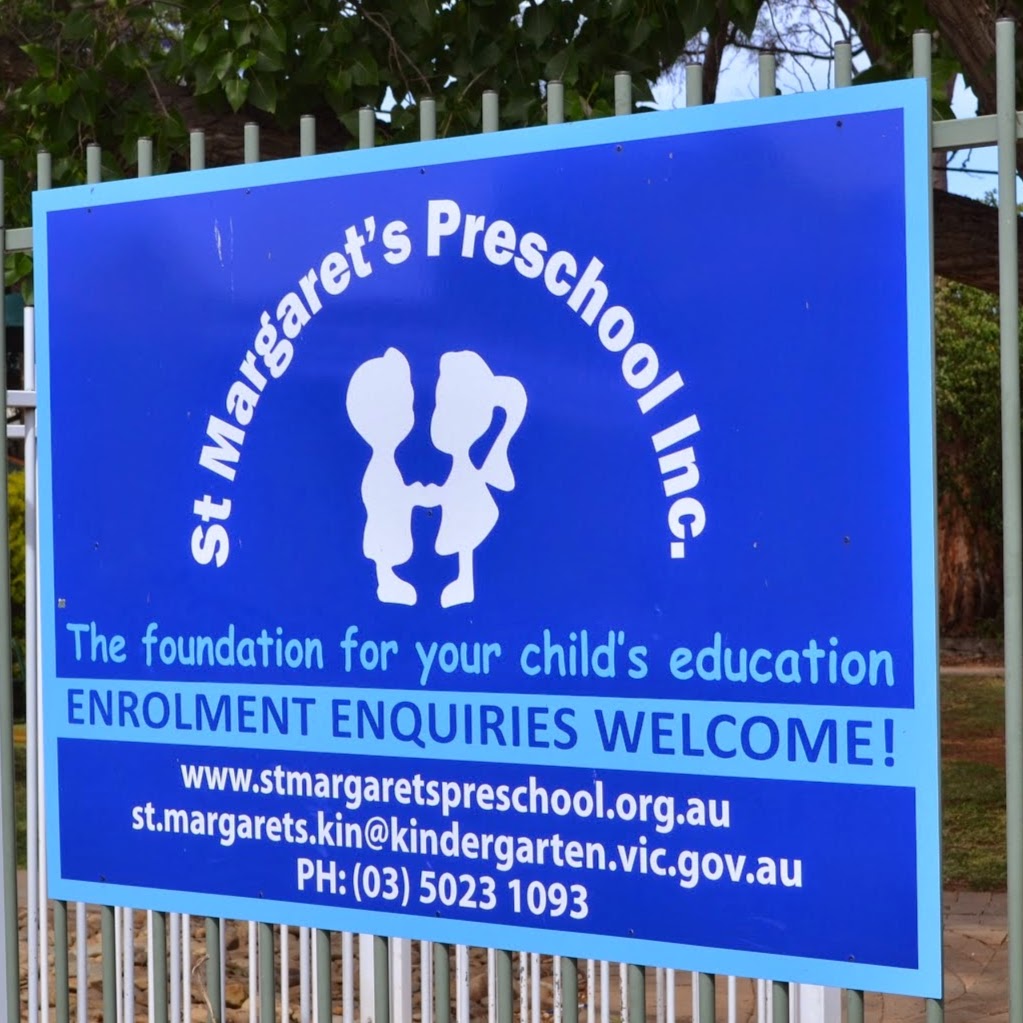 St Margarets Preschool Inc. | school | 174 Deakin Ave, Mildura VIC 3500, Australia | 0350231093 OR +61 3 5023 1093