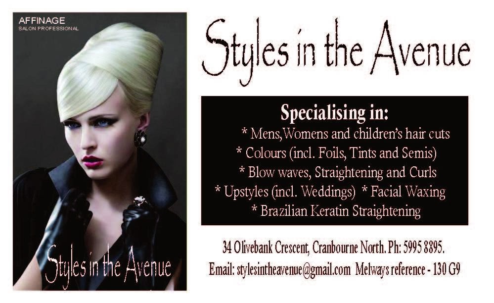Styles in the Avenue | hair care | Woodstock Dr, Cranbourne North VIC 3977, Australia | 0359958895 OR +61 3 5995 8895