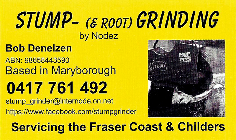 Stump Grinding by Nodez | 81 Neil Rd, Maryborough West QLD 4650, Australia | Phone: 0417 761 492