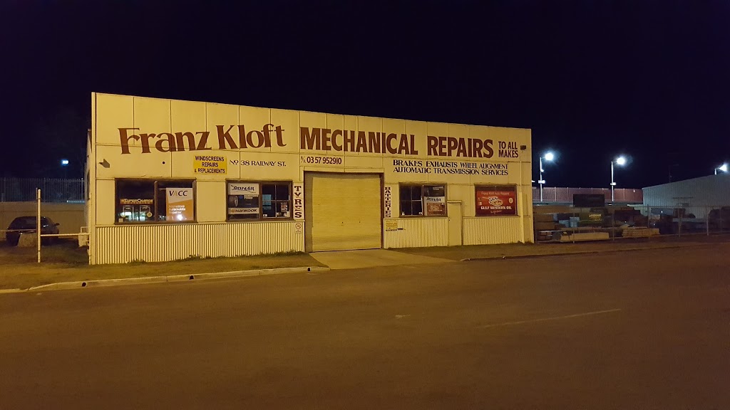Franz Kloft Mechanical Repairs | car repair | 38 Railway St, Euroa VIC 3666, Australia | 0357952910 OR +61 3 5795 2910