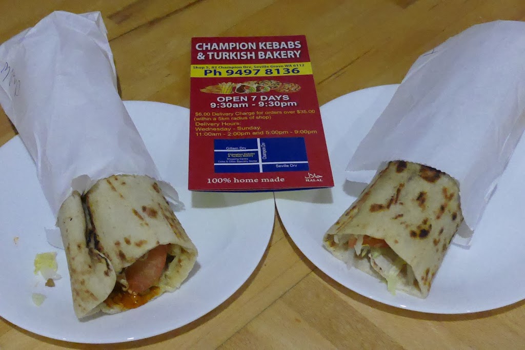 Champion Kebab & Turkish Bakery | meal delivery | 5/82 Champion Dr, Seville Grove WA 6112, Australia | 0894978136 OR +61 8 9497 8136