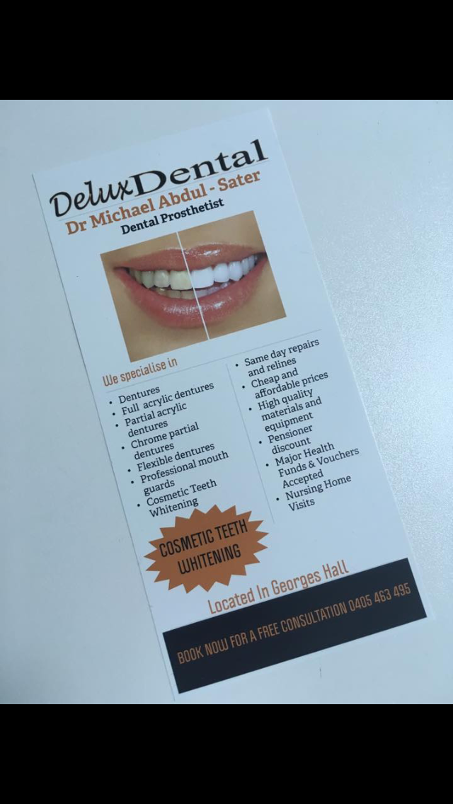 Delux Dental | health | 24 Lincoln Rd, Georges Hall NSW 2198, Australia | 0405463495 OR +61 405 463 495