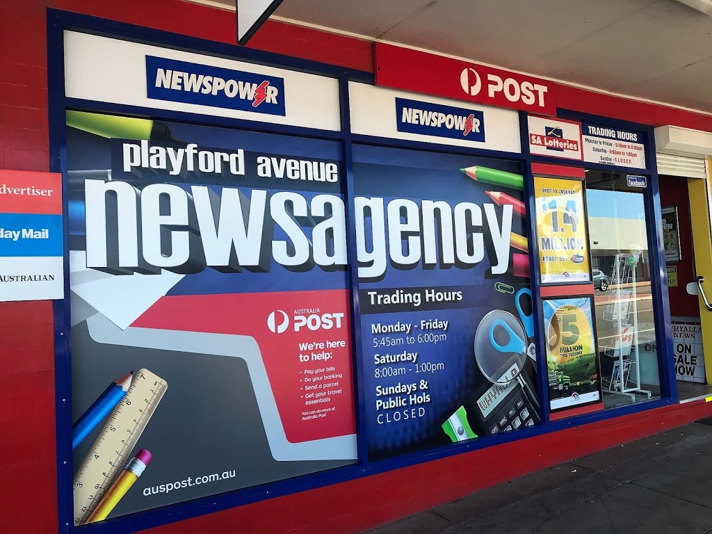 Playford Avenue Newsagency | post office | 35B Playford Ave, Whyalla SA 5600, Australia | 0886458321 OR +61 8 8645 8321