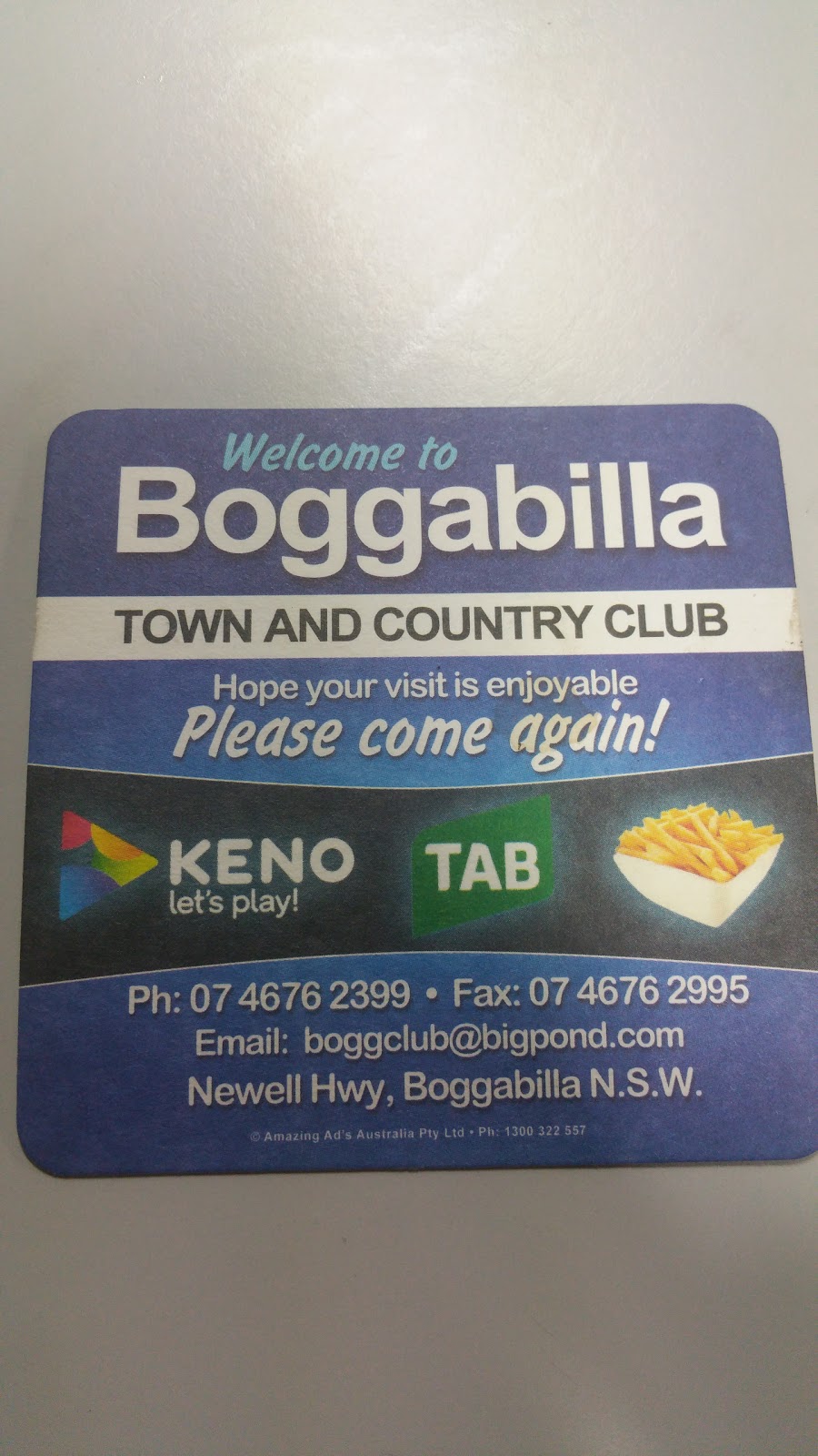 TAB Boggabilla Town & Country Club | 94 Yeoman St, Boggabilla NSW 2409, Australia | Phone: 13 18 02