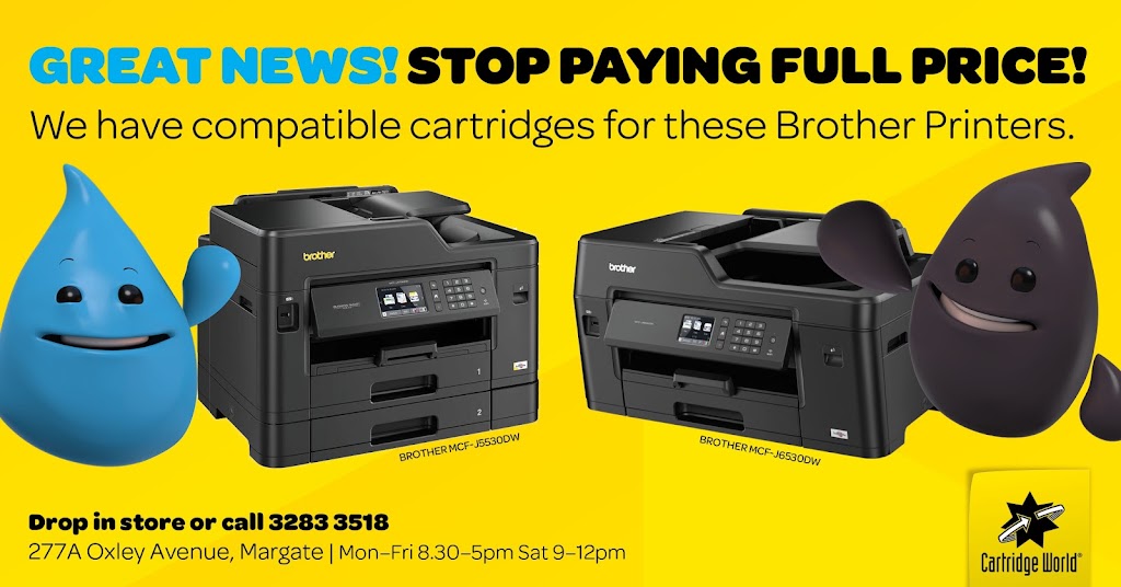 Cartridge World Redcliffe | 277A Oxley Ave, Margate QLD 4019, Australia | Phone: (07) 3283 3518