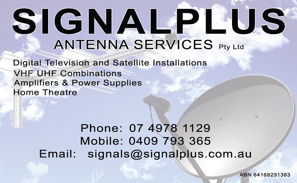 Signalplus Antenna Services |  | 435 Jim Whyte Way, Burua QLD 4680, Australia | 0409793365 OR +61 409 793 365