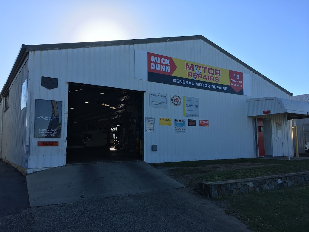 Dunn Mick Motor Repairs | car repair | 18 Chain St, Mackay QLD 4740, Australia | 0749574213 OR +61 7 4957 4213