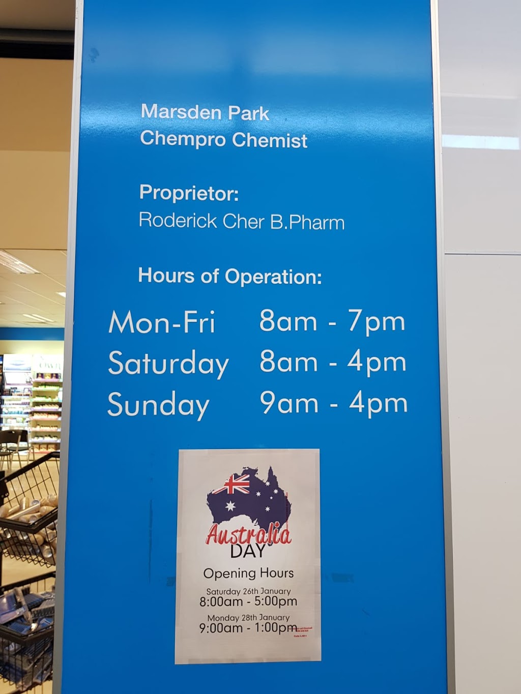 Marsden Park Chempro Chemist | pharmacy | Shop 29 & 30 Marsden Park Shopping Centre, 55 Chambers Flat Rd, Marsden QLD 4132, Australia | 0732006361 OR +61 7 3200 6361