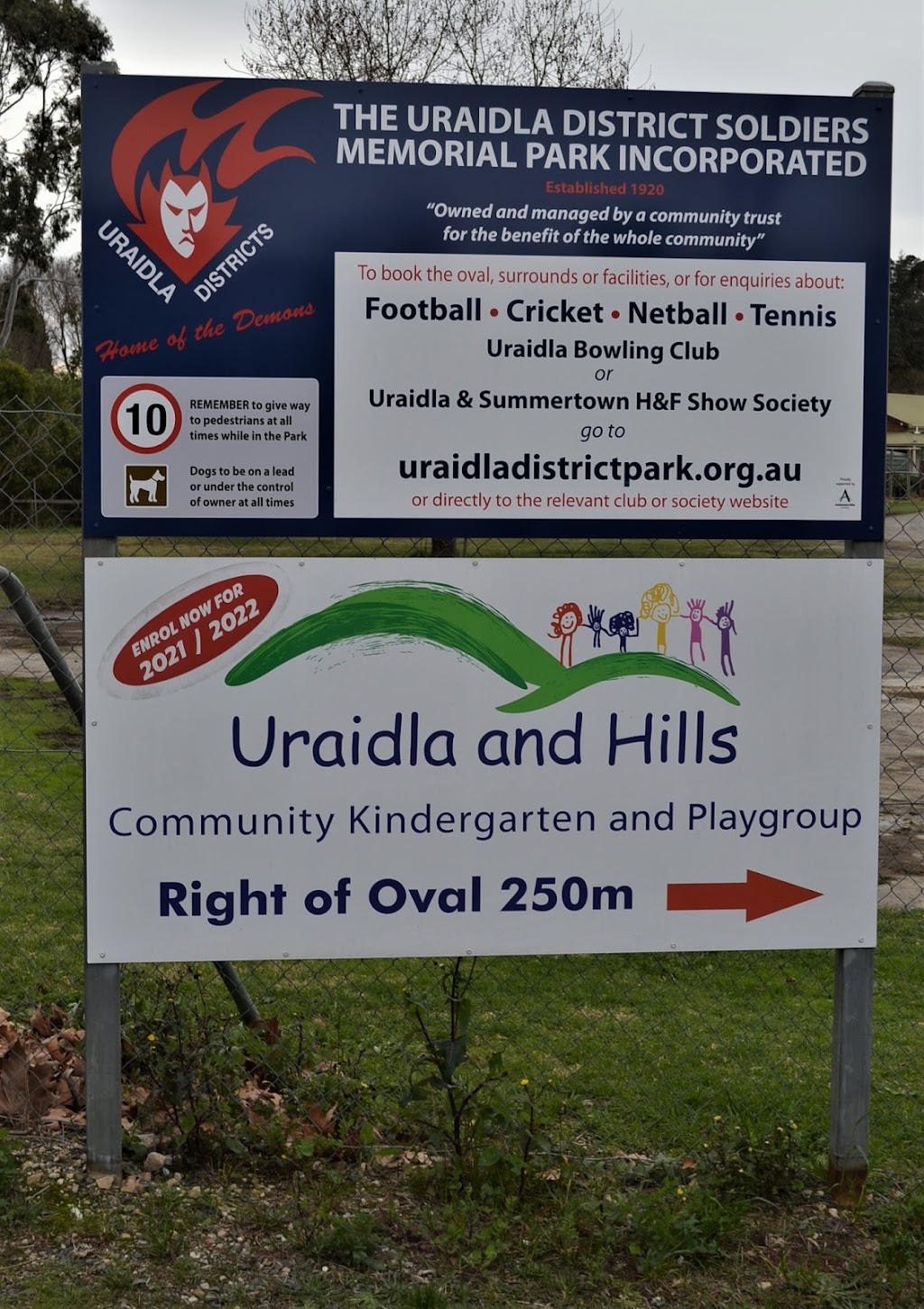 Uraidla Districts Football Club | Uraidla Oval, Swamp Rd, Uraidla SA 5142, Australia | Phone: 0429 066 653