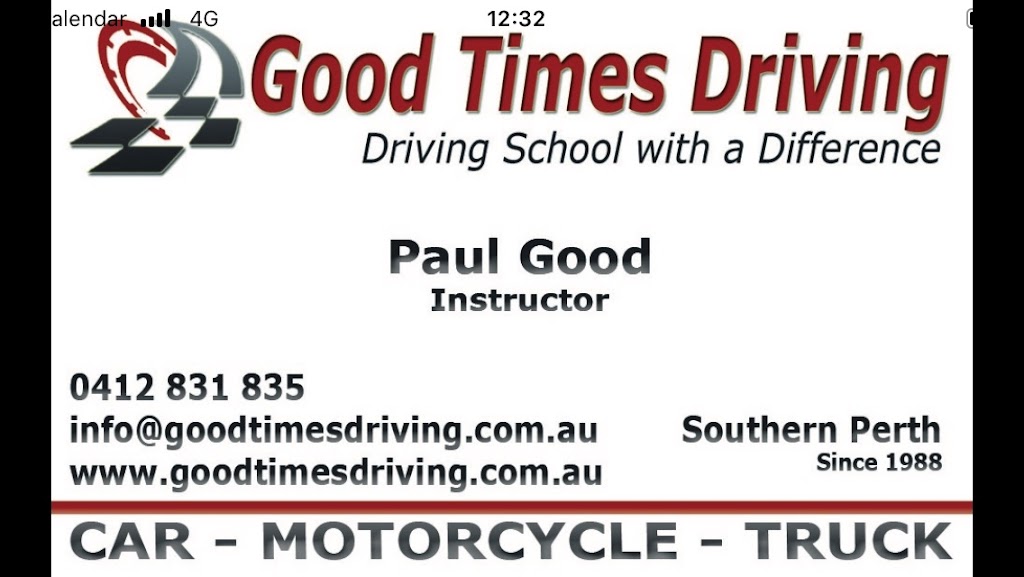 Good Times Driving & Riding Education |  | 14 Formia Pl, Secret Harbour WA 6173, Australia | 0412831835 OR +61 412 831 835