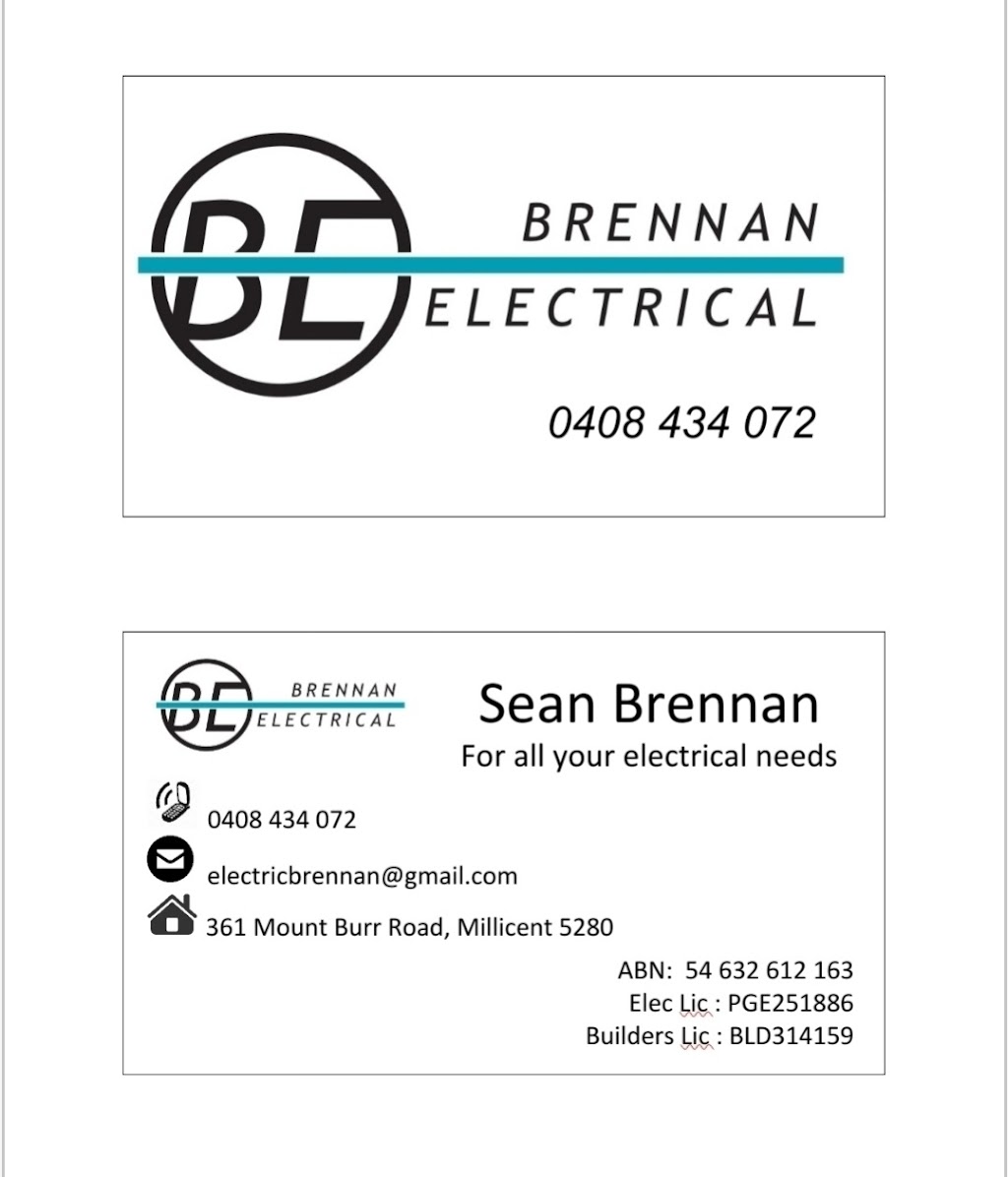 Brennan Electrical | 361 Mount Burr Rd, Millicent SA 5280, Australia | Phone: 0408 434 072