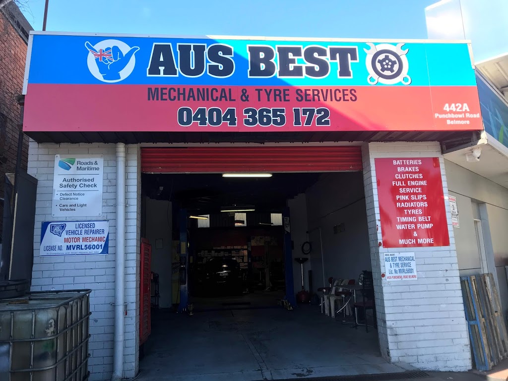 AUS BEST Mechanical & Tyres Services | 442A Punchbowl Rd, Belmore NSW 2192, Australia | Phone: 0404 365 172