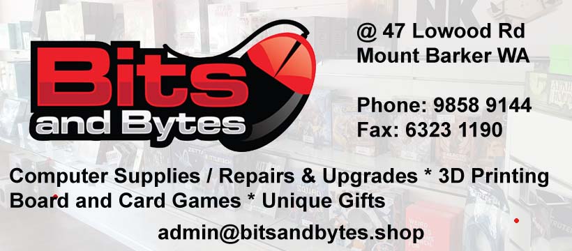 The Bits and Bytes Shop | electronics store | 1/14 Lowood Rd, Mount Barker WA 6324, Australia | 0898589144 OR +61 8 9858 9144