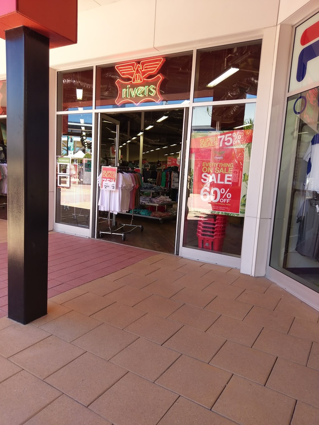 Rivers Australia | clothing store | Harbour Town Adelaide, T1/727 Tapleys Hill Rd, West Beach SA 5024, Australia | 0882359655 OR +61 8 8235 9655