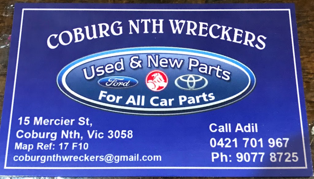 coburg nth wreckers | car repair | 15 Mercier St, Coburg North VIC 3058, Australia | 0421701967 OR +61 421 701 967
