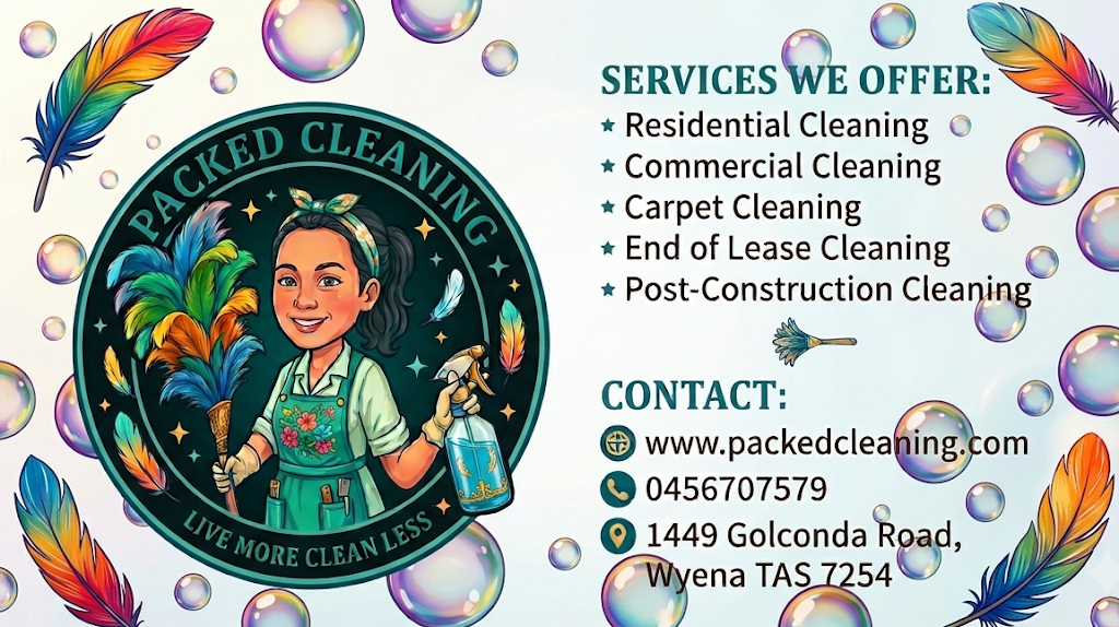 Packed Cleaning | 1449 Golconda Rd, Wyena TAS 7254, Australia | Phone: 0456 707 579