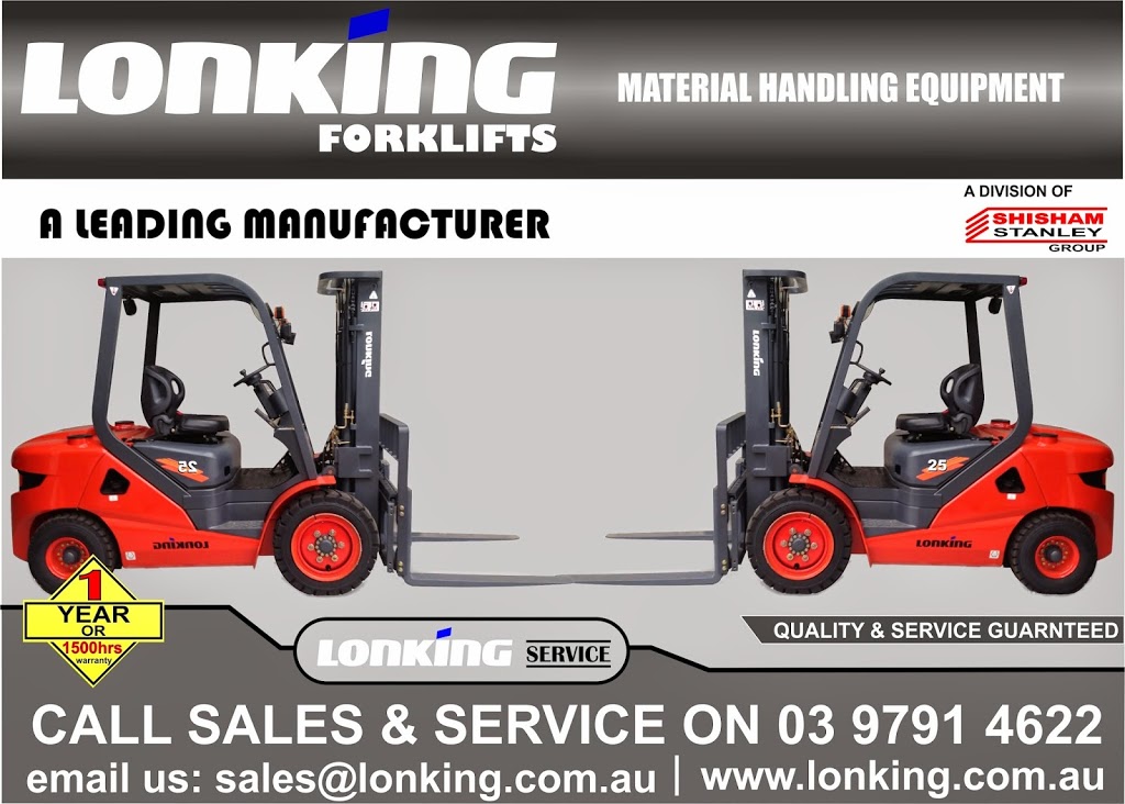 Lonking Forklifts | store | 5 Bennet St, Dandenong VIC 3175, Australia | 0397914622 OR +61 3 9791 4622