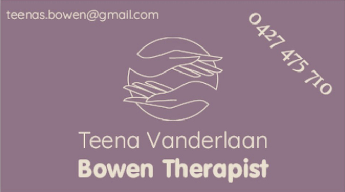 Bowen Therapy - Teena Vanderlaan | Elleker WA 6330, Australia | Phone: 0427 475 710