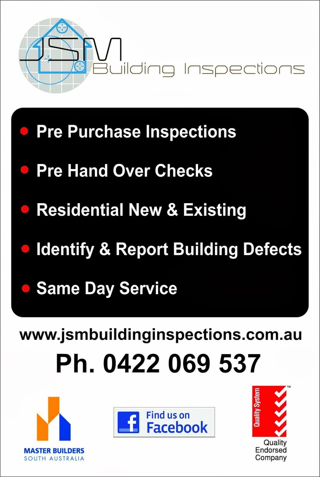 ONE1SIX Building & Property Inspections | PO Box 340, Woodside SA 5244, Australia | Phone: 0422 069 537