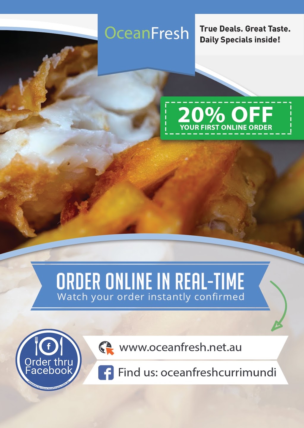 Ocean Fresh Currimundi | restaurant | Bellara Dr &, Nicklin Way, Currimundi QLD 4551, Australia | 0754936608 OR +61 7 5493 6608