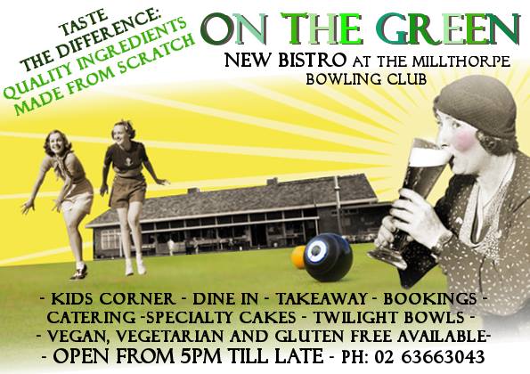 On The Green Bistro | restaurant | 24-34/24-34 Elliott St, Millthorpe NSW 2798, Australia | 0263663043 OR +61 2 6366 3043