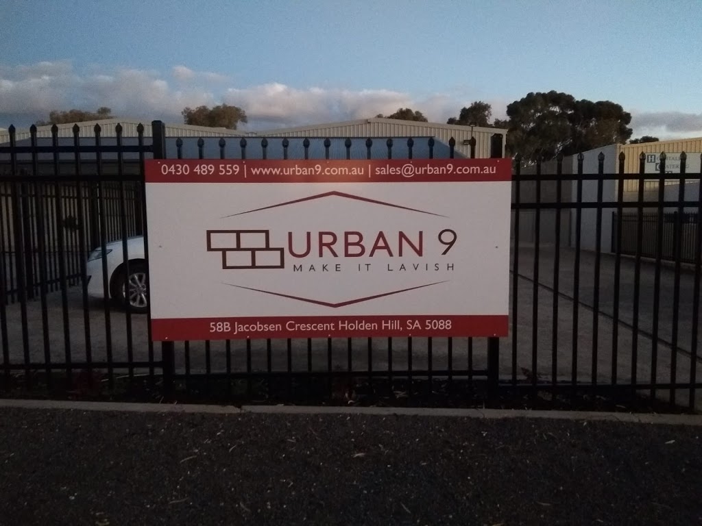 Urban 9 Trades | home goods store | 58B Jacobson Crescent, Holden Hill SA 5088, Australia | 0430489559 OR +61 430 489 559