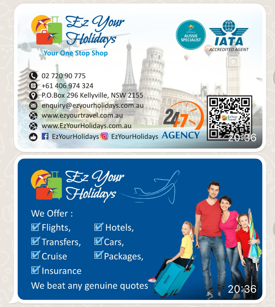 EzYourTravel (EzYourHolidays) | Windsor Rd, Kellyville NSW 2155, Australia | Phone: (02) 7209 0775