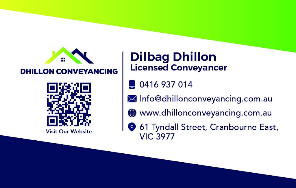 Dhillon Conveyancing | 61 Tyndall St, Devon Meadows VIC 3977, Australia | Phone: 0416 937 014