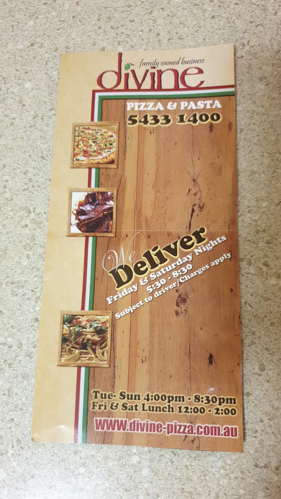 Divine Pizza & Pasta | 6/115 Buckley Rd, Burpengary East QLD 4505, Australia | Phone: (07) 5433 1400