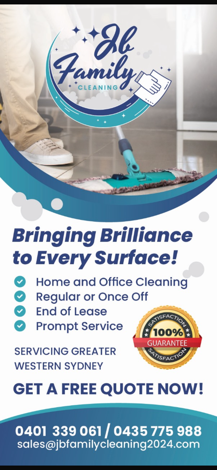 JB Family cleaning Pty limited | Dublin St, Glendenning NSW 2761, Australia | Phone: 0401 339 061