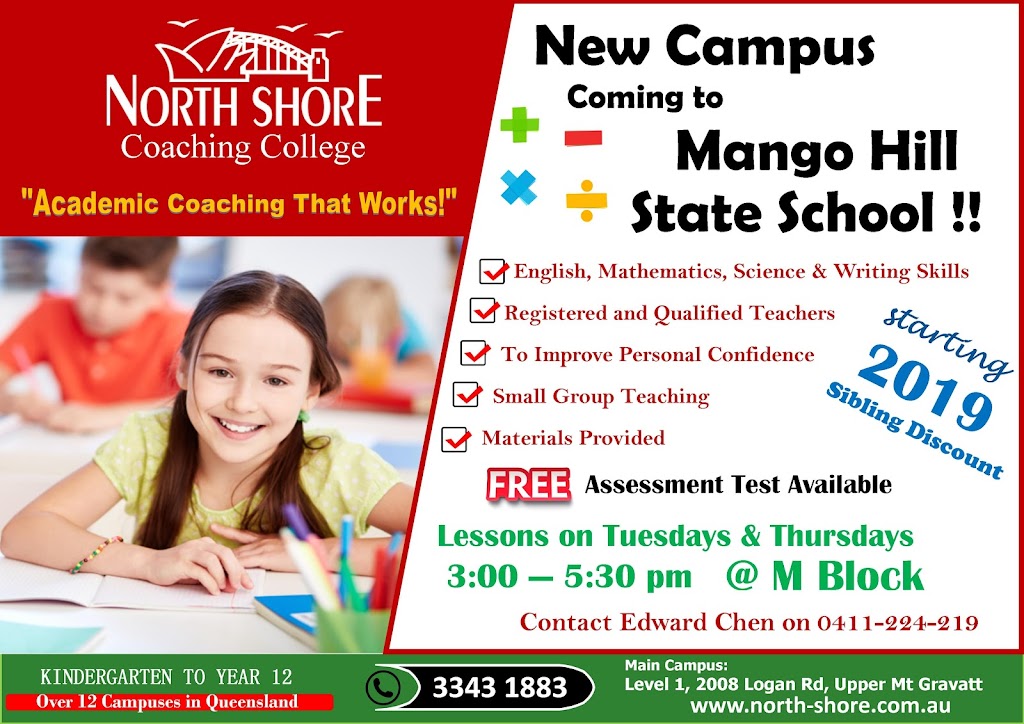 North Shore Coaching College Mango Hill | 39 Bonnet Parade, Mango Hill QLD 4509, Australia | Phone: 0411 224 219