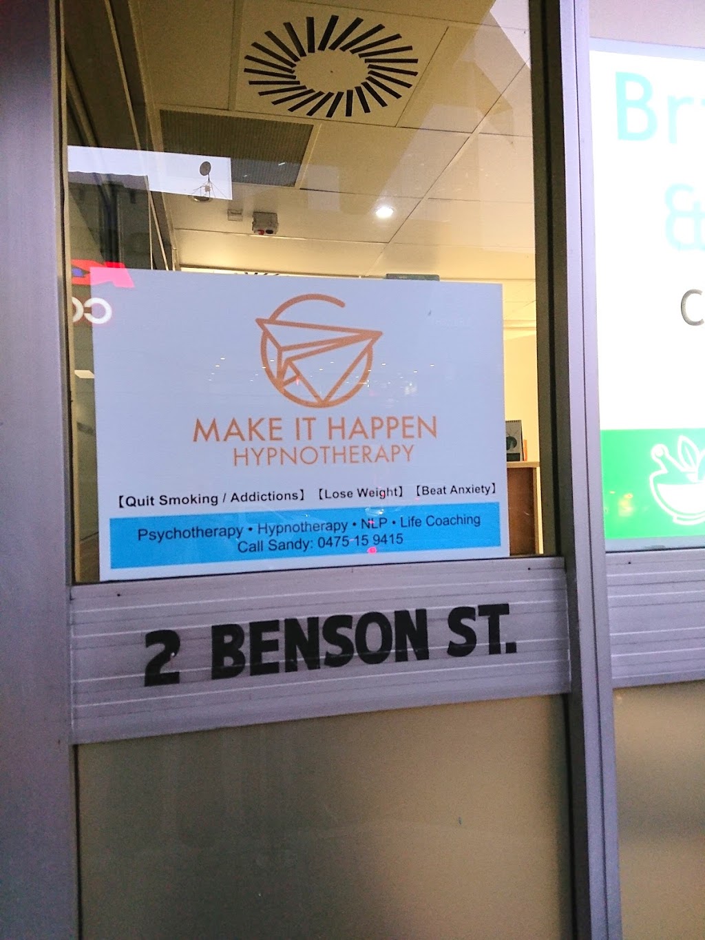 Make It Happen Hypnotherapy | Benson House, 1/2 Benson St, Toowong QLD 4066, Australia | Phone: 0475 159 415