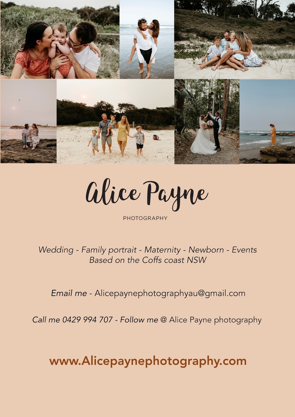 Alice Payne Photography |  | Echidna Rd, Valla NSW 2448, Australia | 0429994707 OR +61 429 994 707