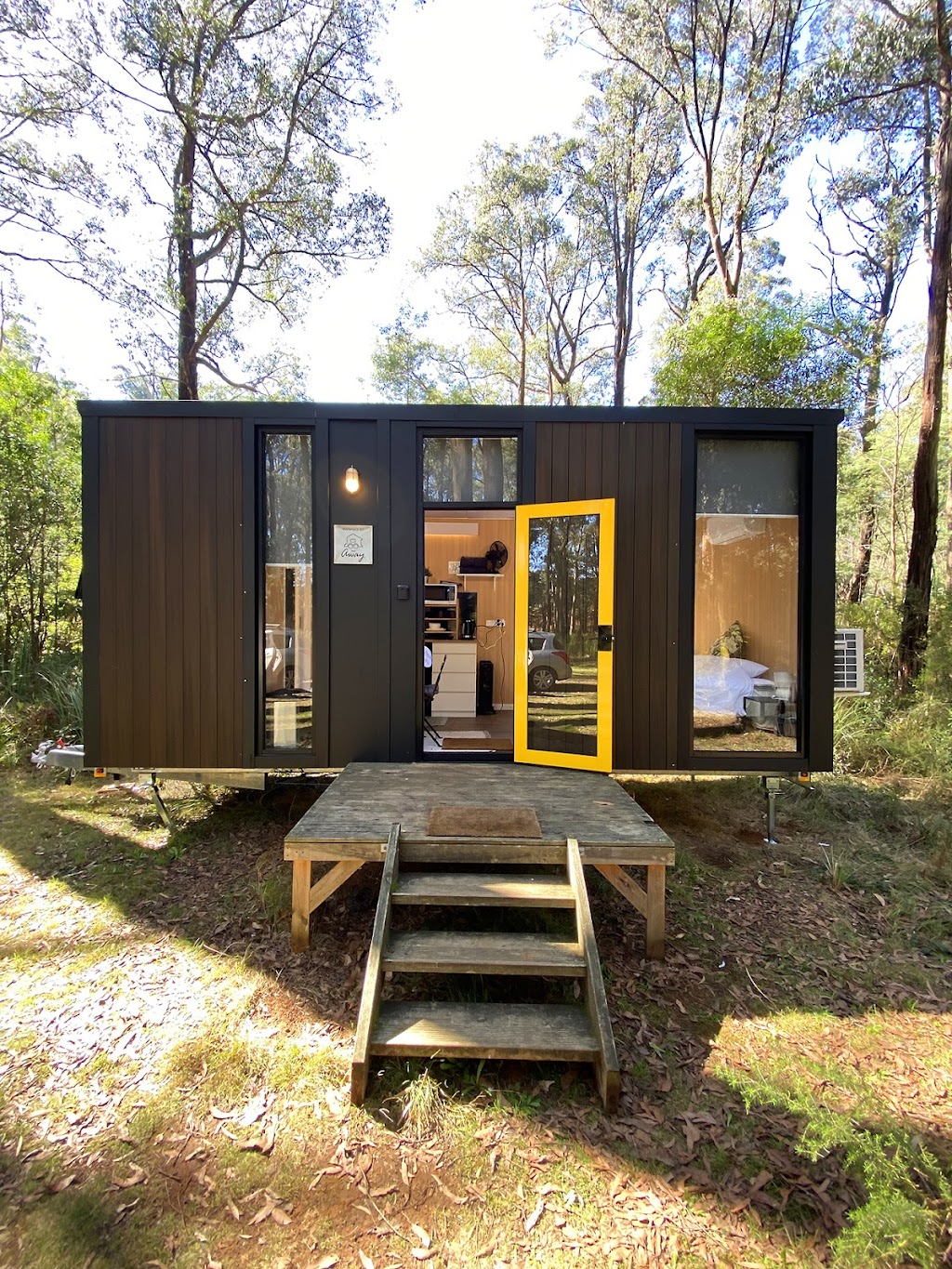 Quantum Field Tiny House Yarra Valley by Tiny Away | 2/1870 Healesville-Kinglake Rd, Toolangi VIC 3777, Australia | Phone: (03) 7003 2974