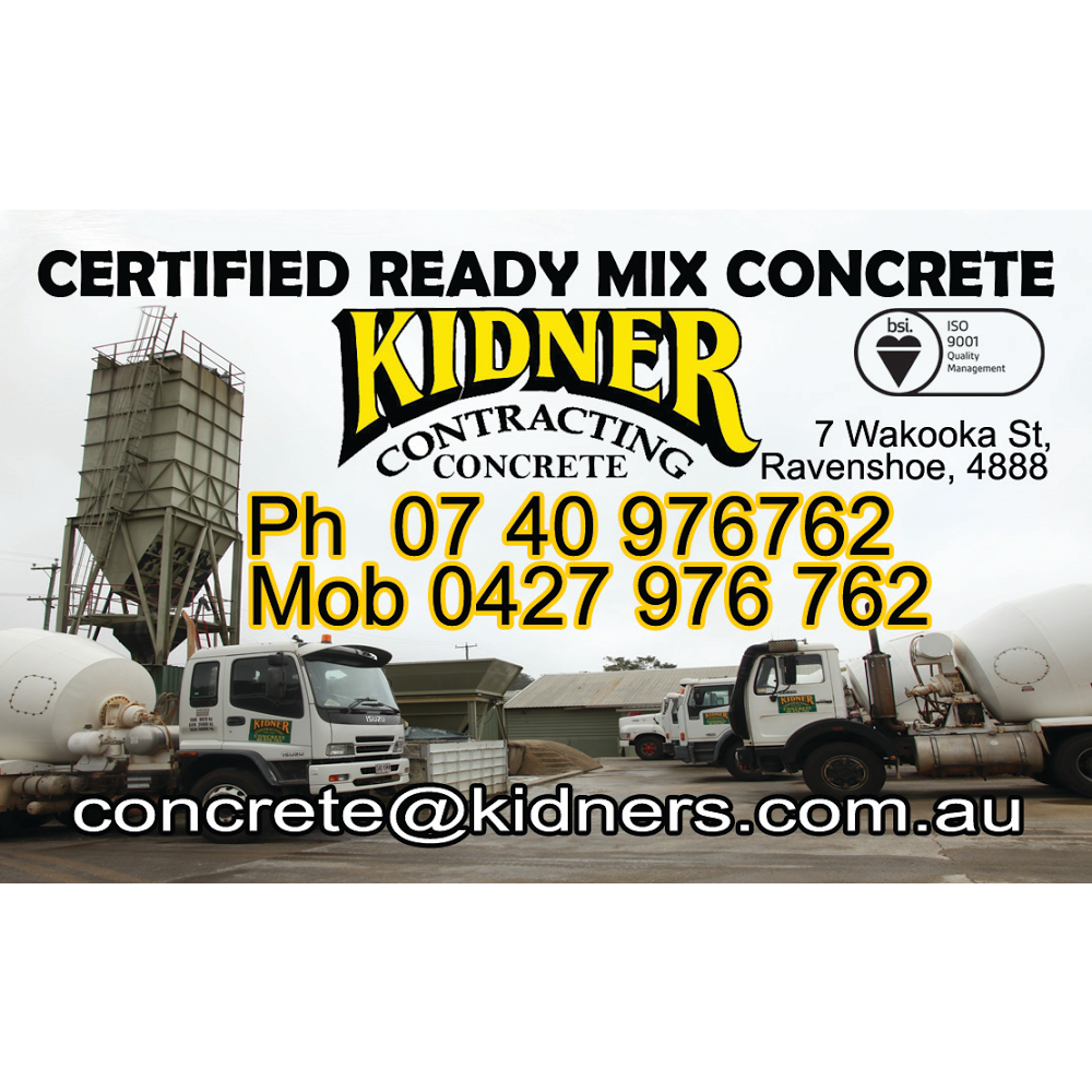 Kidner Contracting Concrete | 7 Wakooka St, Ravenshoe QLD 4888, Australia | Phone: (07) 4097 6762