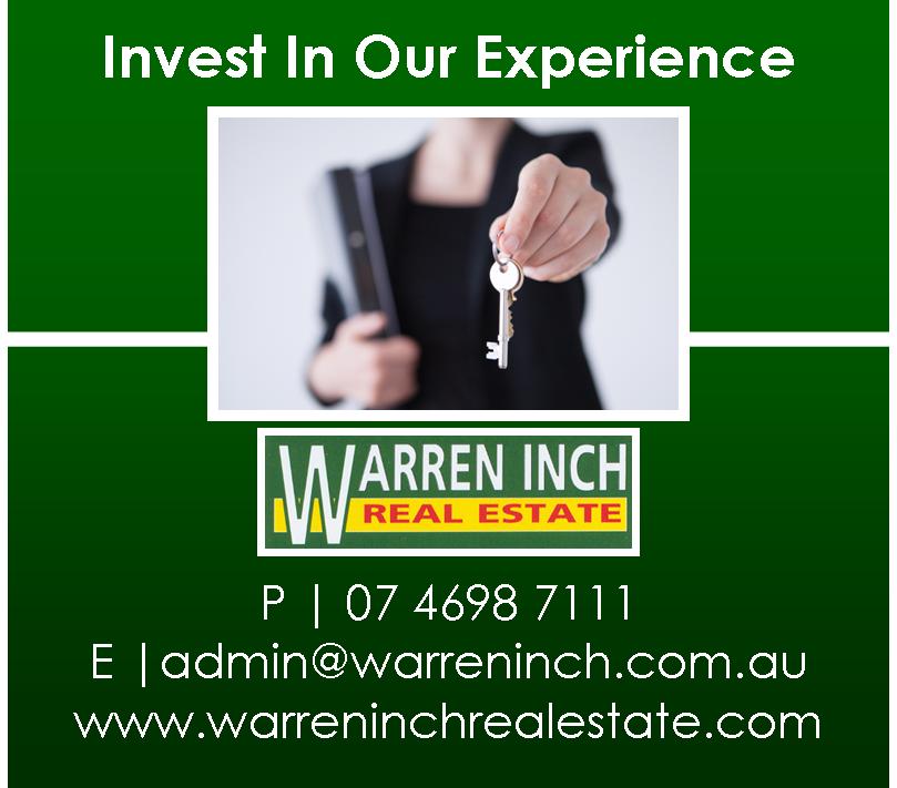 Warren Inch Real Estate | 2 Highfields Rd, Highfields QLD 4352, Australia | Phone: (07) 4698 7111