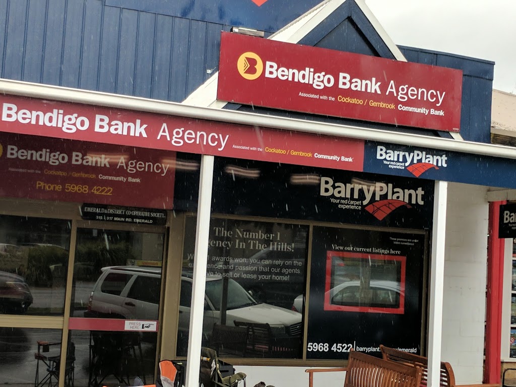 Bendigo Bank - Emerald | bank | 315/317 Main St, Emerald VIC 3782, Australia | 0359684222 OR +61 3 5968 4222