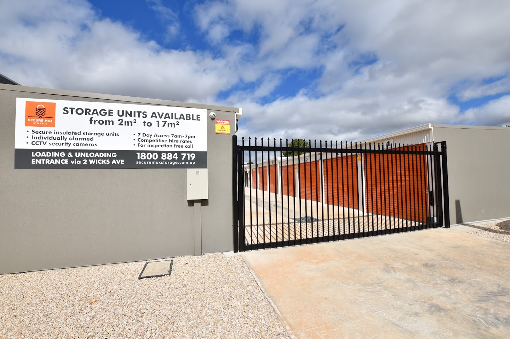 Secure Max Storage | storage | 2 Amadio Cres, Campbelltown SA 5074, Australia | 1800884719 OR +61 1800 884 719